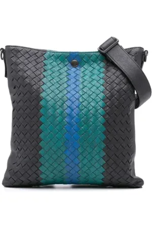Bottega Veneta Pre-owned, Dames, Grijs, ONE Size, Leer, Pre-owned Leather crossbody-bags