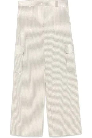 Twin-Set Broeken, Dames, , L, Broek met Voorknoopsluiting