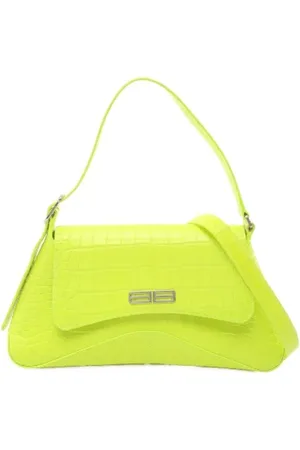 Balenciaga Pre-owned, Dames, Groen, ONE Size, Leer, Pre-owned Leather crossbody-bags