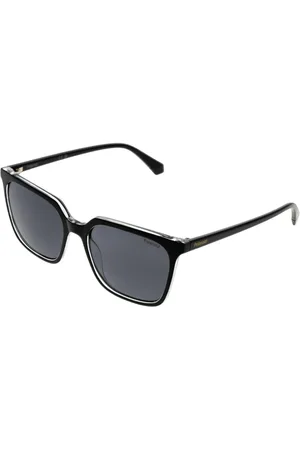 Polaroid Accessoires, Dames, Zwart, ONE Size, Zwarte Vierkante Gepolariseerde Zonnebril UV-bescherming