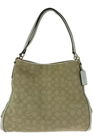 Coach Pre-owned, Dames, , ONE Size, Tweedehands Canvas handtassen