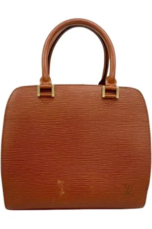 LOUIS VUITTON Pre-owned, Dames, Bruin, ONE Size, Leer, Tweedehands leren Louis Vuitton tassen