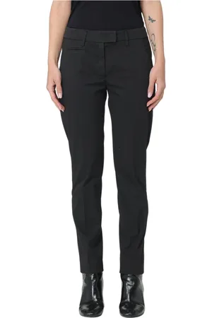 Dondup Broeken, Dames, Zwart, W32, Denim, Denim Perfect Slim-fit Broek