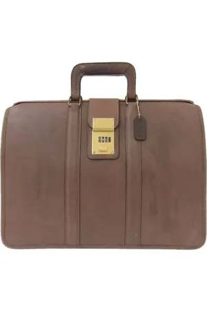 Coach Pre-owned, Heren, Bruin, ONE Size, Leer, Pre-owned Leather briefcases