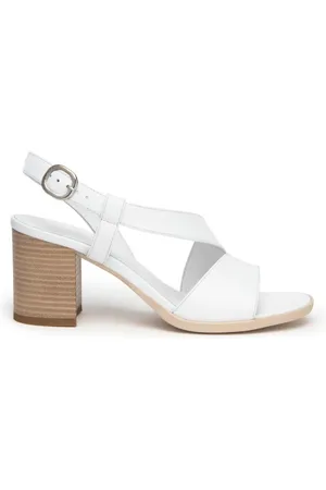 Nero Giardini Schoenen, Dames, Wit, 39 EU, Leer, Sandalen met hoge hak