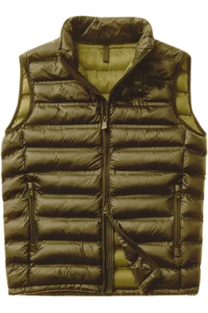 Blauer Jassen, Heren, Groen, L, Polyester, Groene Mouwloze Eco Puffer Jas Mannen