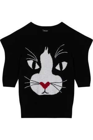 Marc Jacobs Truien, Dames, Zwart, S, Kasjmier, Ronde Hals Shirt
