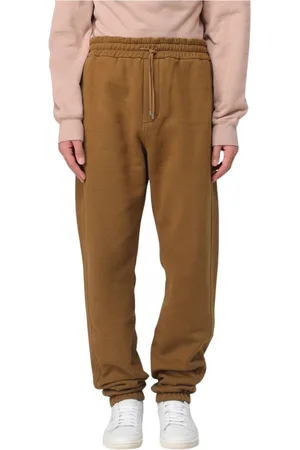 Saint Laurent Broeken, Heren, Bruin, XL, Katoen, Bruine Manchetbroek