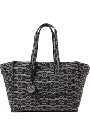 Emporio Armani Tassen, Dames, Blauw, ONE Size, Denim, Denim Schoudertas