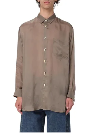 MAGLIANO Overhemden, Heren, Bruin, M, Bruine Button-Up Overhemd