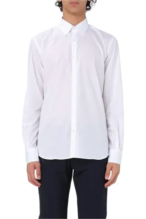 BROOKSFIELD Overhemden, Heren, Wit, 2Xl, Katoen, Witte Katoenen Overhemd met Lange Mouwen