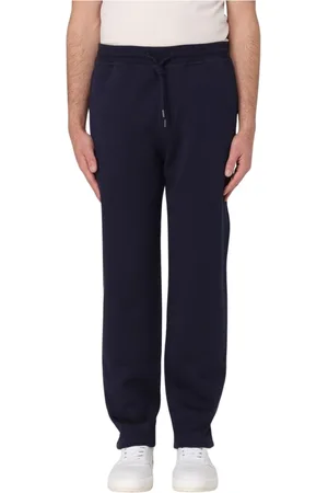 Brunello Cucinelli Broeken, Heren, Blauw, S, Blauwe relaxte sweatpants