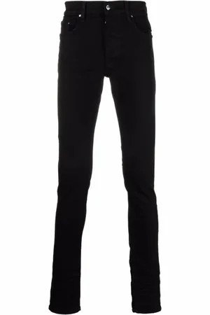 AMIRI Jeans, Heren, Zwart, W29, Katoen, Zwarte Skinny Cut Ripped Jeans