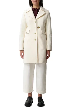 FAY Mantels, Dames, Wit, M, Wol, Klassieke Winterjas