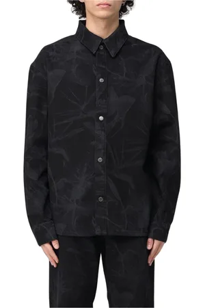 Daily paper Overhemden, Heren, Zwart, L, Zwarte Button-Up Shirt, Verfijnde Stijl