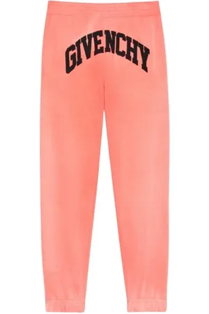 Givenchy Broeken, Heren, Roze, S, Katoen, Boog Logo Joggers