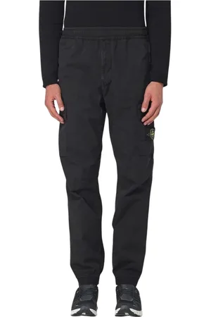 Stone Island Broeken, Heren, Zwart, W29, Veelzijdige Cargo Broek