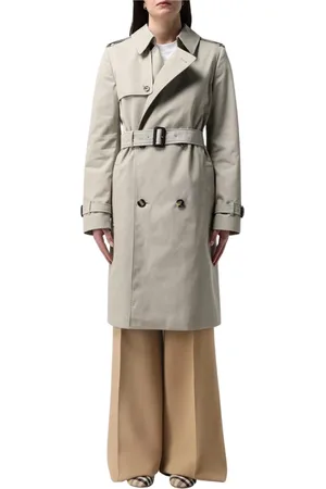 Burberry Mantels, Dames, , XS, Katoen, Stijlvolle Trenchcoat