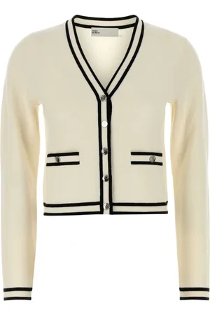 Tory Burch Truien, Dames, , S, Wol, Ivoor Wolmix Kendra Vest