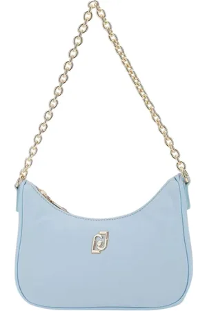 Liu Jo Tassen, Dames, Blauw, ONE Size, Nylon, Nylon Tote Bag met kettingriem