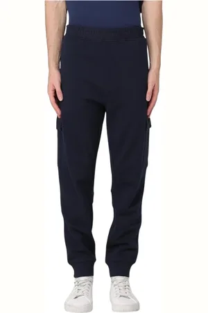 HUGO BOSS Broeken, Heren, Blauw, S, Blauwe Cargo Broek Casual Stijl