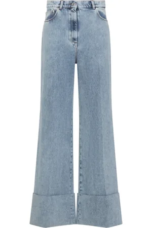 Lanvin Jeans, Dames, Blauw, 2Xs, Katoen, Blauwe Katoenen Broek voor Vrouwen