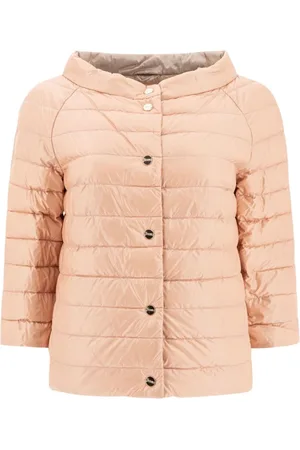 HERNO Jassen, Dames, Roze, M, Roze Gewatteerde Boothalsjas