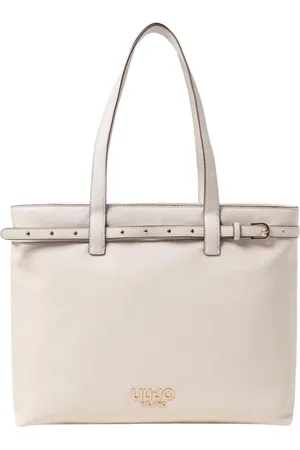 Liu Jo Tassen, Dames, , ONE Size, Leer, Crème Schoudertas Chic en veelzijdig accessoire