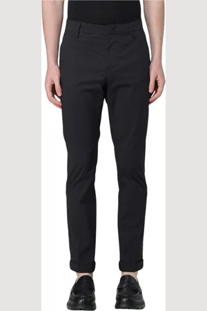 Dondup Broeken, Heren, Zwart, W33, Klassieke Slim-Fit Beige Broek