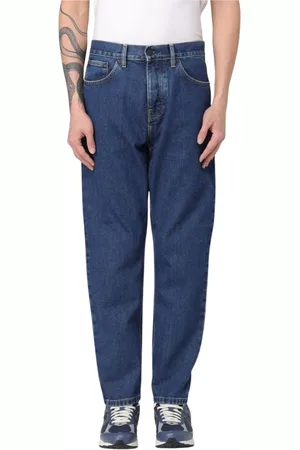 Carhartt Jeans, Heren, Blauw, W28, Katoen, Zwarte Regular Fit Jeans voor Mannen