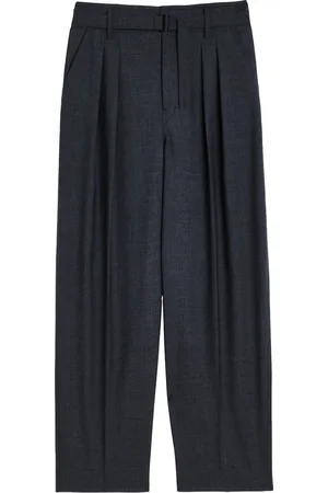 LEMAIRE Broeken, Heren, Grijs, M, Grijze Broek met Rits en Zakken