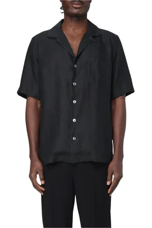 LARDINI Overhemden, Heren, Zwart, M, Klassiek Wit Overhemd met Tijdloze Stijl