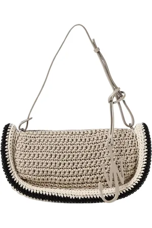 J.W.Anderson Tassen, Dames, , ONE Size, Leer, Stijlvolle Anchor Schoudertas