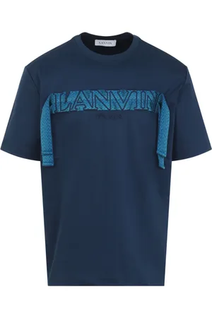 Lanvin Tops, Heren, Blauw, M, Katoen, Blauwe T-shirt & Polo Combo
