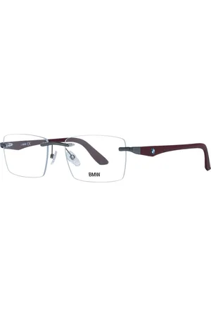 BMW Accessoires, Heren, Bruin, ONE Size, Gunmetal Rechthoekige Optische Monturen
