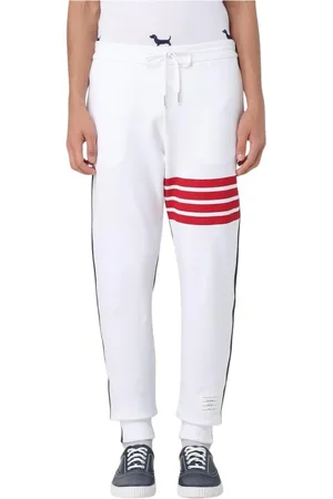 Thom Browne Broeken, Heren, Wit, M, Witte op maat gemaakte broek