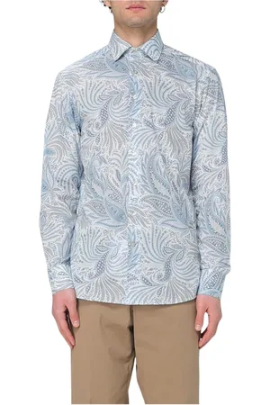 Etro Overhemden, Heren, Veelkleurig, 4Xl, Ivoor Paisley Print Overhemd