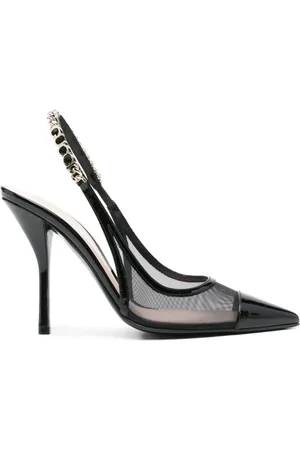 Gucci Schoenen, Dames, Zwart, 38 1/2 EU, Zwarte hakken schoenen