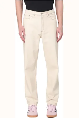 A.P.C. Jeans, Heren, Wit, W31, Katoen, Witte Straight Leg Jeans