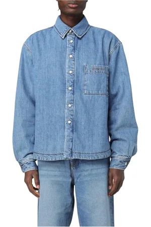 Jacquemus Jassen, Heren, Blauw, M, Denim, Stijlvolle Denim Shirt voor Mannen