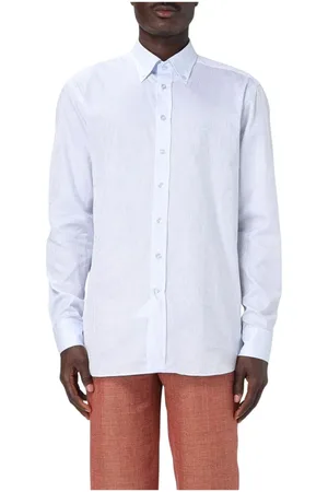 Etro Overhemden, Heren, Grijs, 2Xl, Blauwe Paisley Overhemd voor Mannen