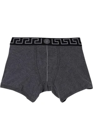 VERSACE Ondergoed, Heren, Grijs, M, Katoen, Iconisch Grijs Ondergoed voor Mannen