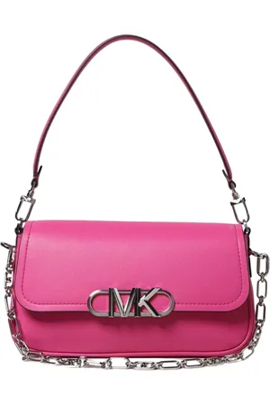 Michael Kors Tassen, Dames, Rood, ONE Size, Leer, Kersen Ketting Schoudertas