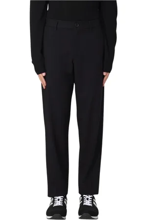 Armani Exchange Broeken, Heren, Zwart, W31, Stijlvolle Zwarte Straight-Leg Broek