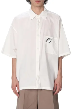 AMBUSH Overhemden, Heren, Wit, S, Katoen, Geel Room Casual Shirt met Zak