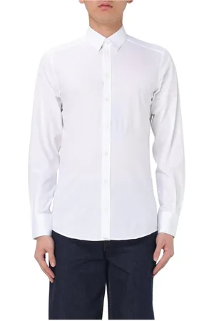 Dolce & Gabbana Overhemden, Heren, Wit, 2Xl, Katoen, Tijdloos Katoenen Overhemd