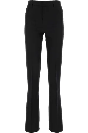 Serafini Broeken, Dames, Zwart, S, Polyester, Geplooide Tailored Broek