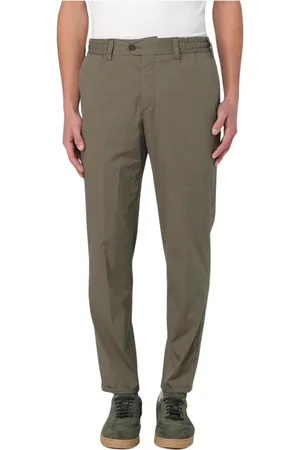 PT Torino Broeken, Heren, Groen, W32, Katoen, Stijlvolle Casual Groene Broek