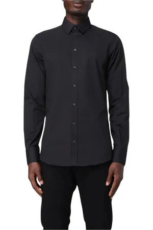 Dolce & Gabbana Overhemden, Heren, Zwart, L, Blauw Overhemd voor Mannen
