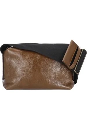 UMA WANG Tassen, Dames, Bruin, ONE Size, Leer, Bruine leren crossbodytas